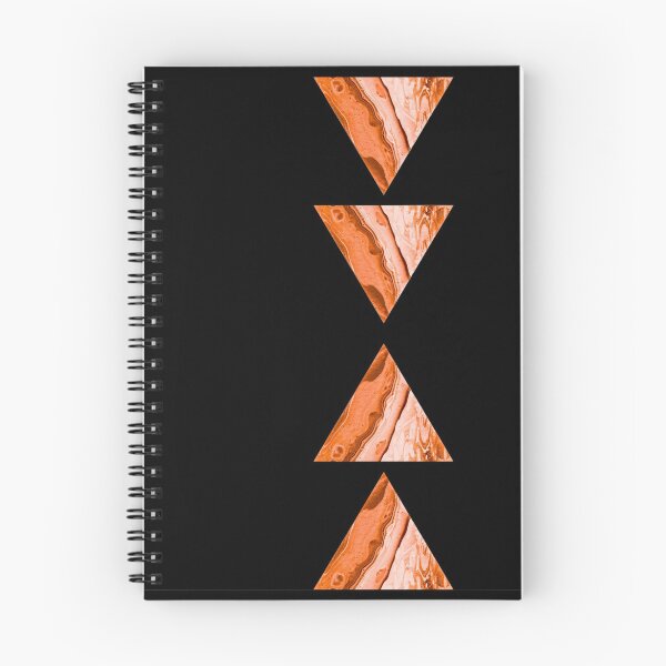Item preview, orange triangles -  Acrylic Pouring designed and sold by fabenfro.