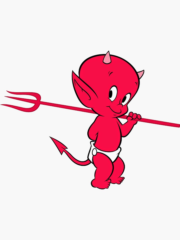 &amp;quot;Baby Devil&amp;quot; Sticker for Sale by Zpooks | Redbubble