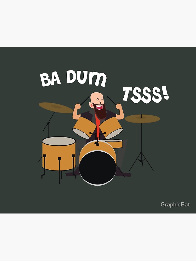 "Drummer Badumtss!" Framed Art Print for Sale by GraphicBat Redbubble