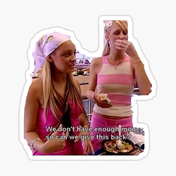 Paris Hilton & Nicole Richie - Ticket F**king Sticker for Sale by