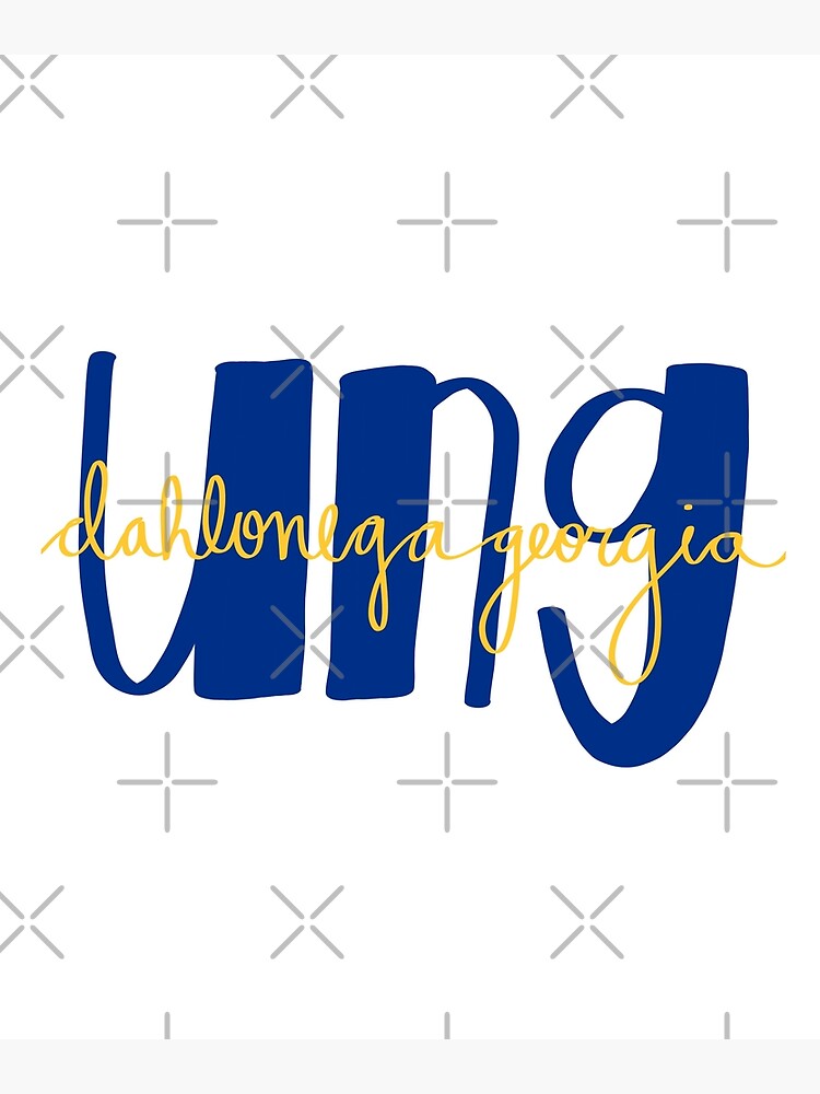 "University Of North Georgia UNG" Poster By Chanceyhdavis | Redbubble