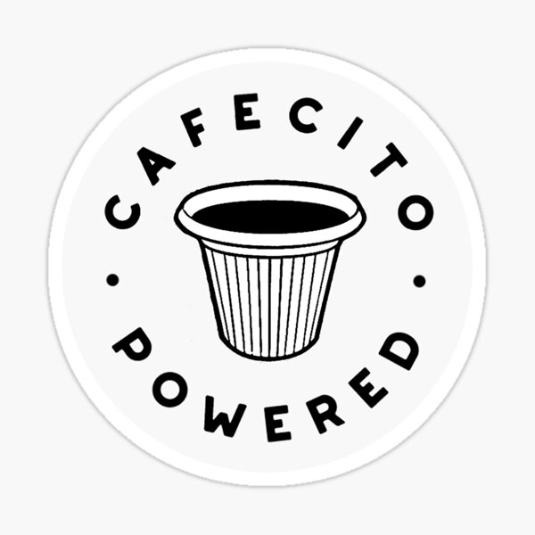 Un Cafecito - Moka Pot - Cafetera - Cafe Cubano - Cuban  Sticker for Sale  by Ausome Behavior