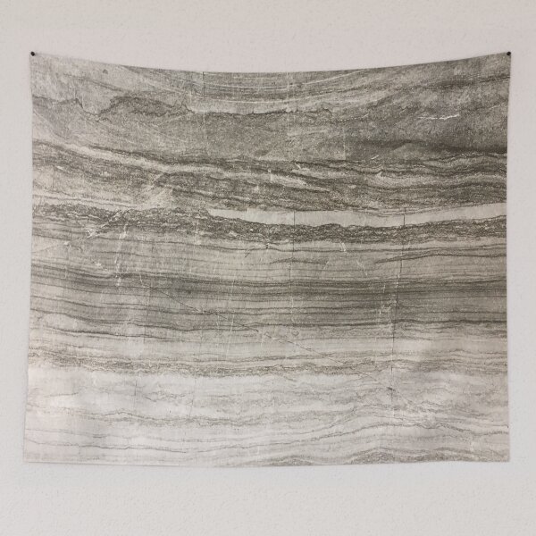 Item preview, preppy abstract boho chic beige grey marble designed and sold by LEILA ART SPACE.