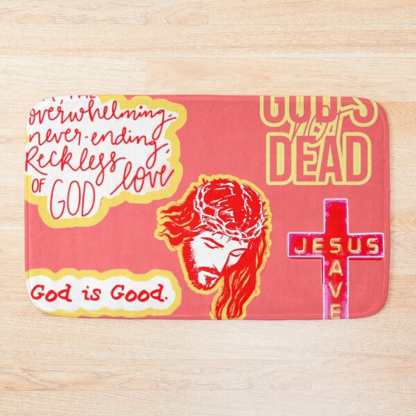 Item preview, Jesus god cross neon sayings red designed and sold by KorSeouDesign.