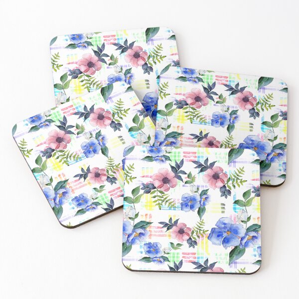 Item preview, Rainbow Watercolor Floral Design designed and sold by Color Me F*@k!ng Happy.