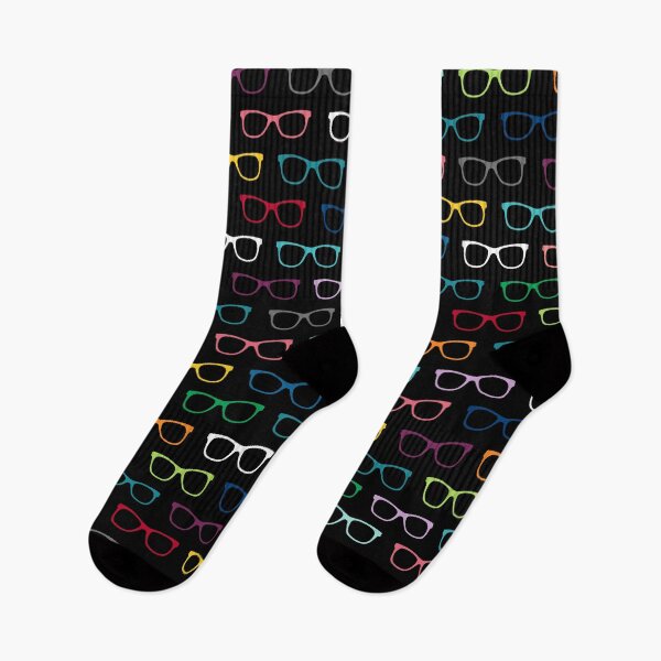 Item preview, Colorful Hipster Eyeglasses Pattern designed and sold by whimseydesigns.