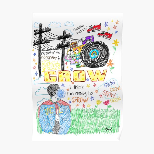 Conan Gray Grow Sketch Poster