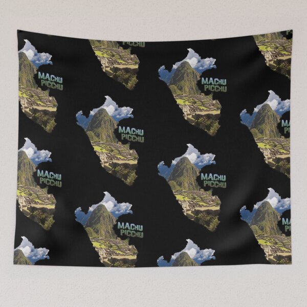Item preview, Peru Outline with Machu Picchu designed and sold by gorff.