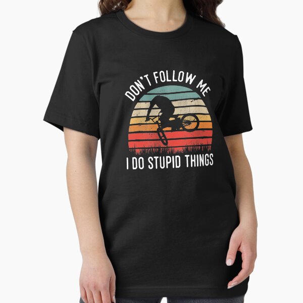 Item preview, Retro Vintage Don't Follow Me I Do Stupid Things Bike designed and sold by Grafik Traffik.