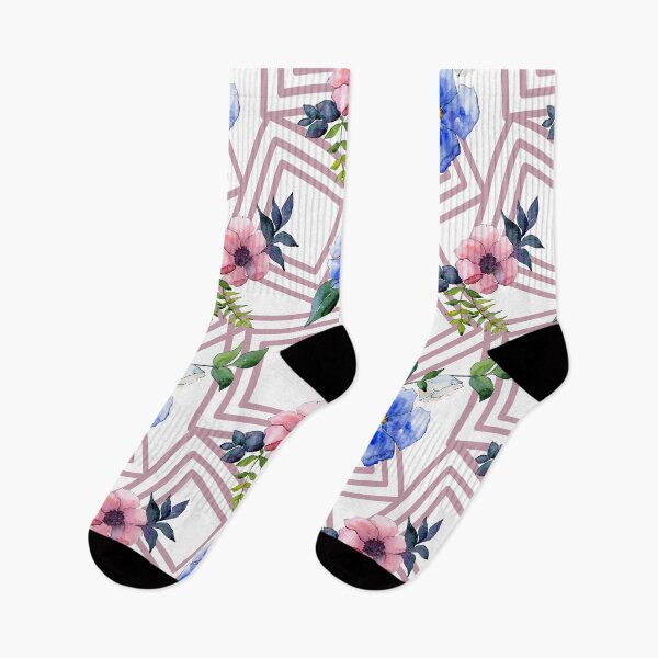 Item preview, Watercolor Floral Pink Squares designed and sold by Color Me F*@k!ng Happy.