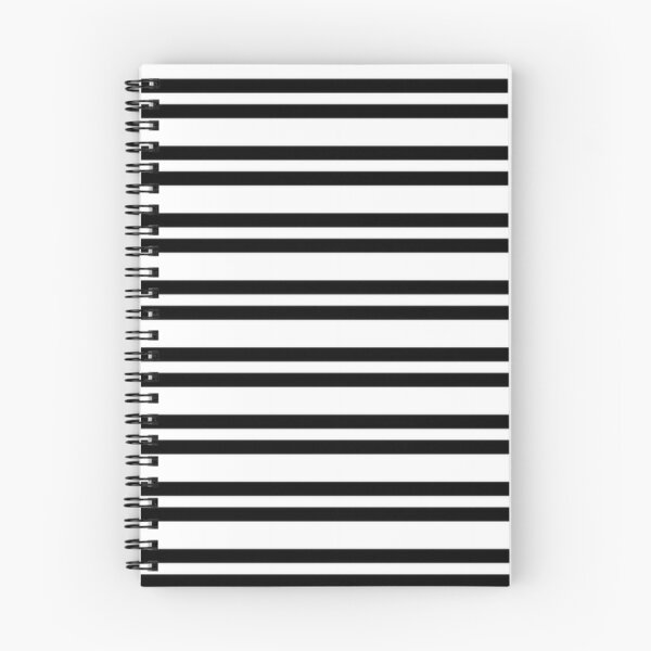 Item preview, Black and White Horizontal Stripes designed and sold by Poetic Patterns Studio.