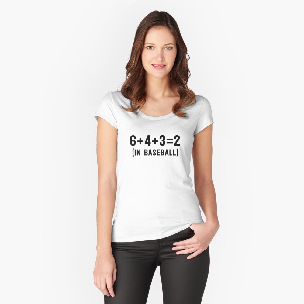 Funny Baseball Shirts For Women Coach 6+4+3=2 Double Play Essential T-Shirt  for Sale by 14thFloor