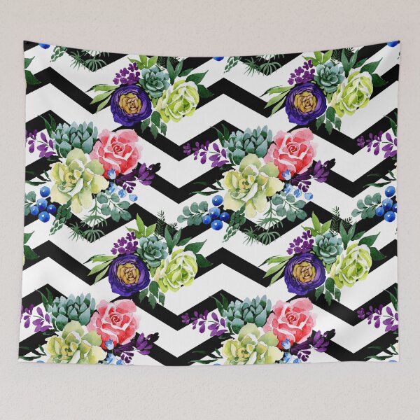 Item preview, Floral Chevron  designed and sold by Color Me F*@k!ng Happy.