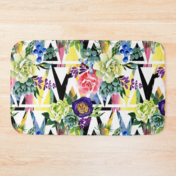 Item preview, Floral Succulent Triangle designed and sold by Color Me F*@k!ng Happy.