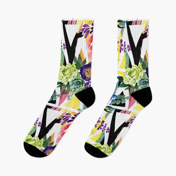 Item preview, Floral Succulent Triangle designed and sold by Color Me F*@k!ng Happy.