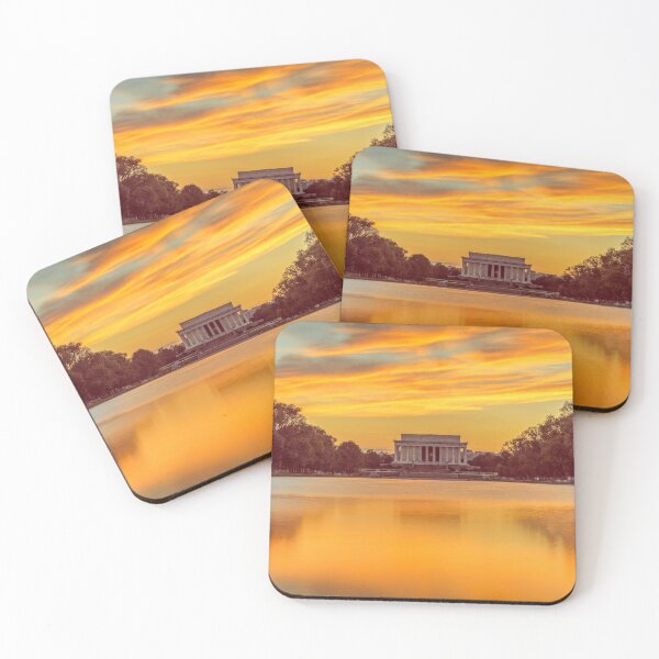 Item preview, Lincoln Memorial during a golden sunset designed and sold by Cameron Whitman.