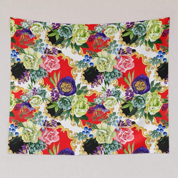 Item preview, Red Watercolor Floral designed and sold by Color Me F*@k!ng Happy.