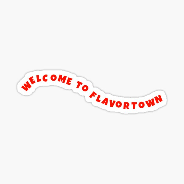 WELCOME TO FLAVORTOWN GUY FIERI Glossy Sticker