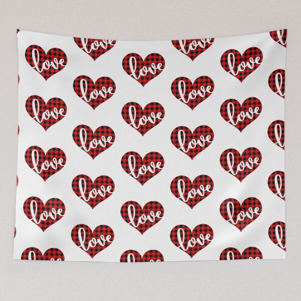 Item preview, Buffalo Plaid Love designed and sold by Color Me F*@k!ng Happy.