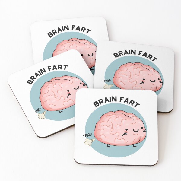 Item preview, Brain Fart Funny Brain Puns  designed and sold by punnybone.