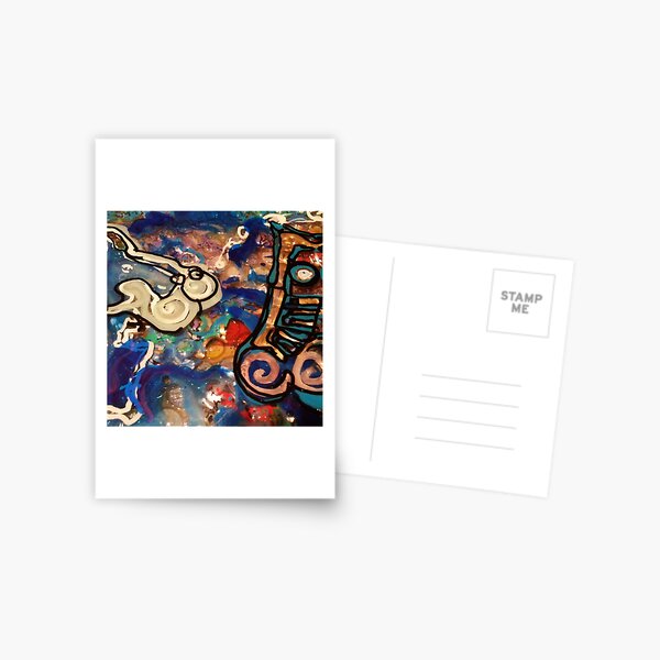 Resin Artwork by Chicago Artist Gary Bradley Postcard