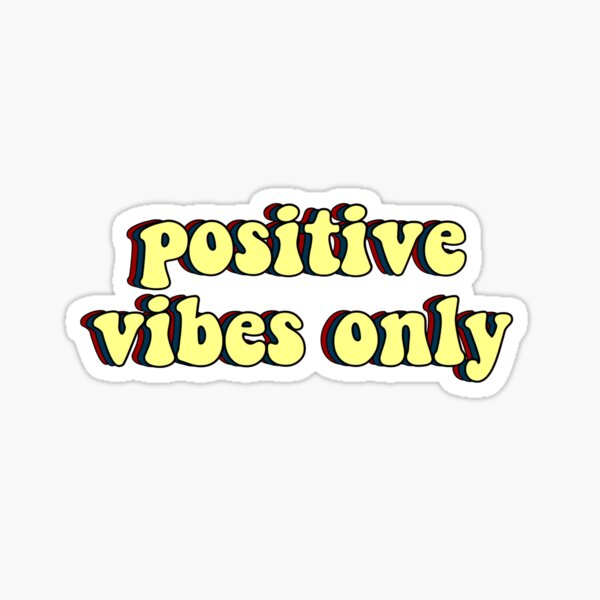Vista previa del artículo con la obra «Solo vibraciones positivas», diseñado y vendido por honeybriii.