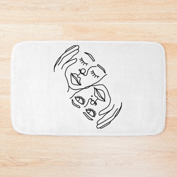 Item preview, Line art Two faces designed and sold by dominiqueb819.