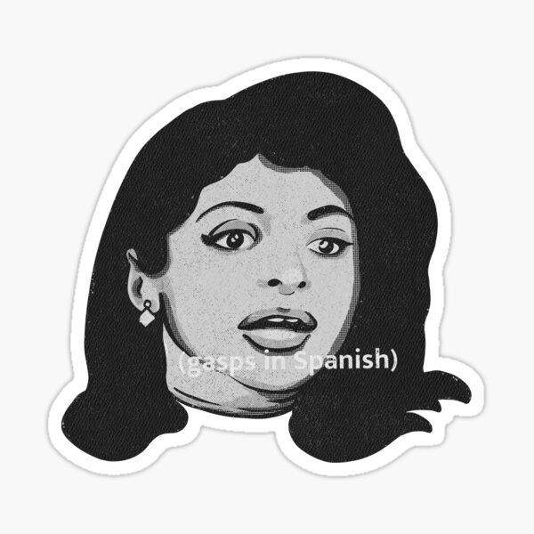"Gasps in Spanish Meme Print by Maniak" Sticker for Sale by maniakdraws Redbubble