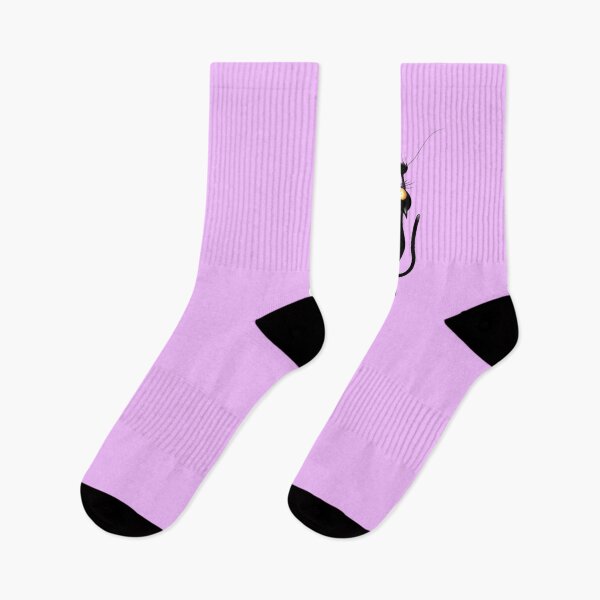 Item preview, BLACK CAT HOLDING ON ELECTRIC LAVENDER designed and sold by PetsandBeyond.