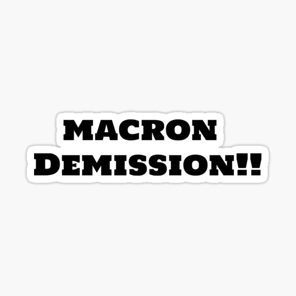 Macron Démission Sticker