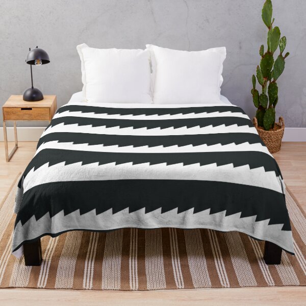 Item preview, Black and White Sawtooth Pattern designed and sold by Poetic Patterns Studio.