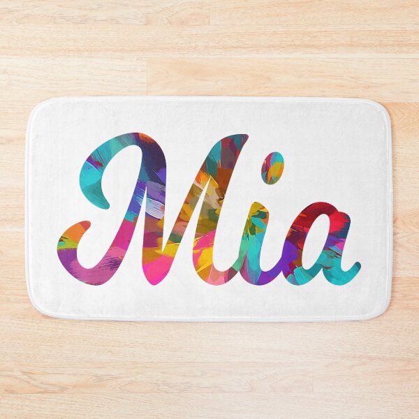 Item preview, Mia girl's name  pretty abstract painting  designed and sold by ComicKitsch.
