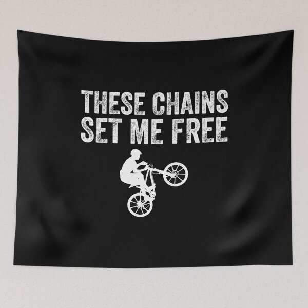 Item preview, Mountain Bike Humor - These Chains Set Me Free! designed and sold by EstelleStar.