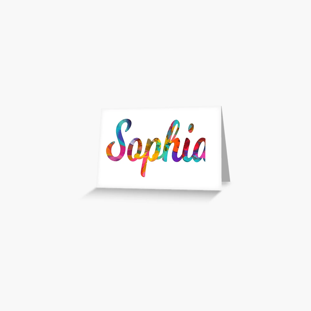 Sophia abstract painting girl's name