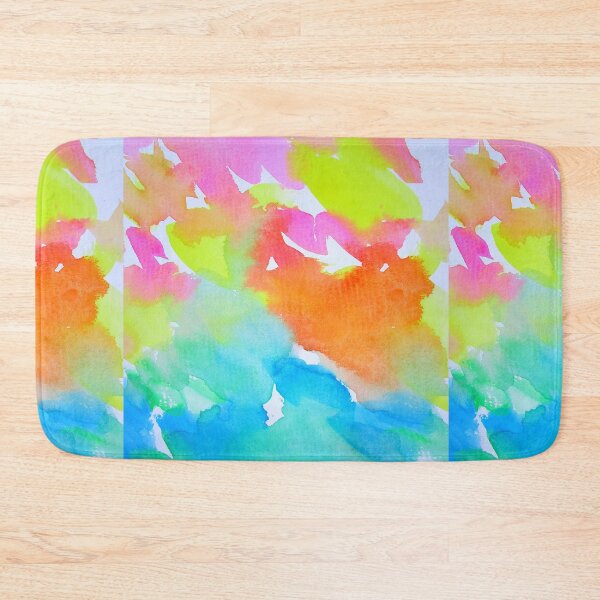 Item preview, watercolour blobs with rainbow colours designed and sold by cathyartist.