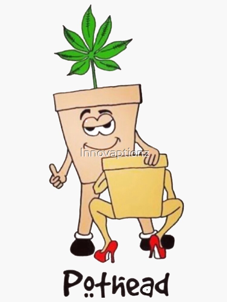 "Pothead" Sticker for Sale by Innovaptionz Redbubble
