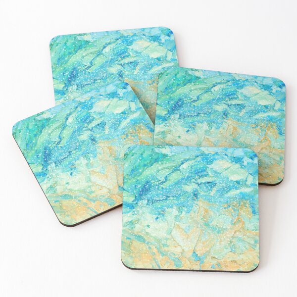 Item preview, Blue and Yellow Speckled Watercolor designed and sold by Eagerly Elementary Music.
