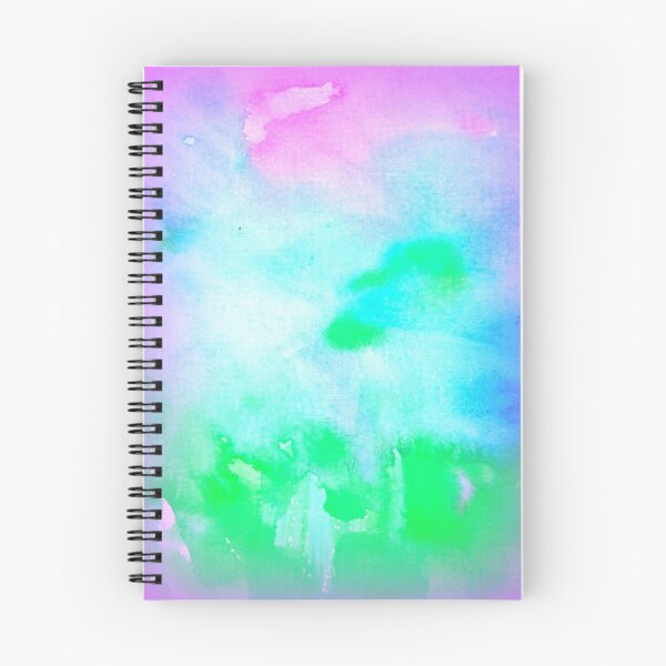 Item preview, Pastel blobs with watercolour , abstract splashes series by Cathy Artist designed and sold by cathyartist.