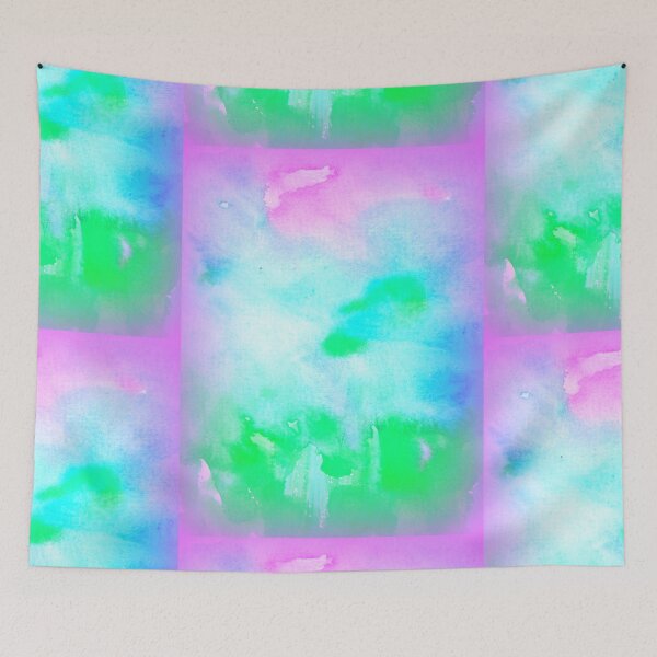 Item preview, Pastel blobs with watercolour , abstract splashes series by Cathy Artist designed and sold by cathyartist.