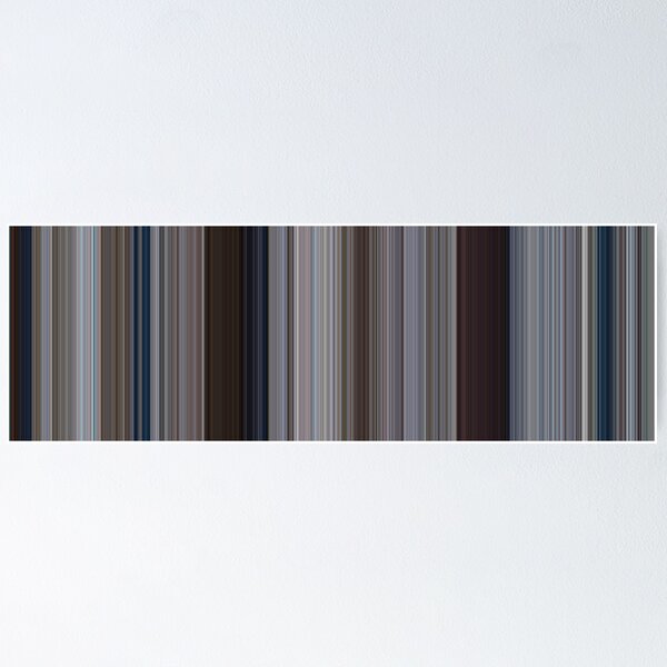 Moviebarcode: Jaws (1975) [Simplified Colors] Poster