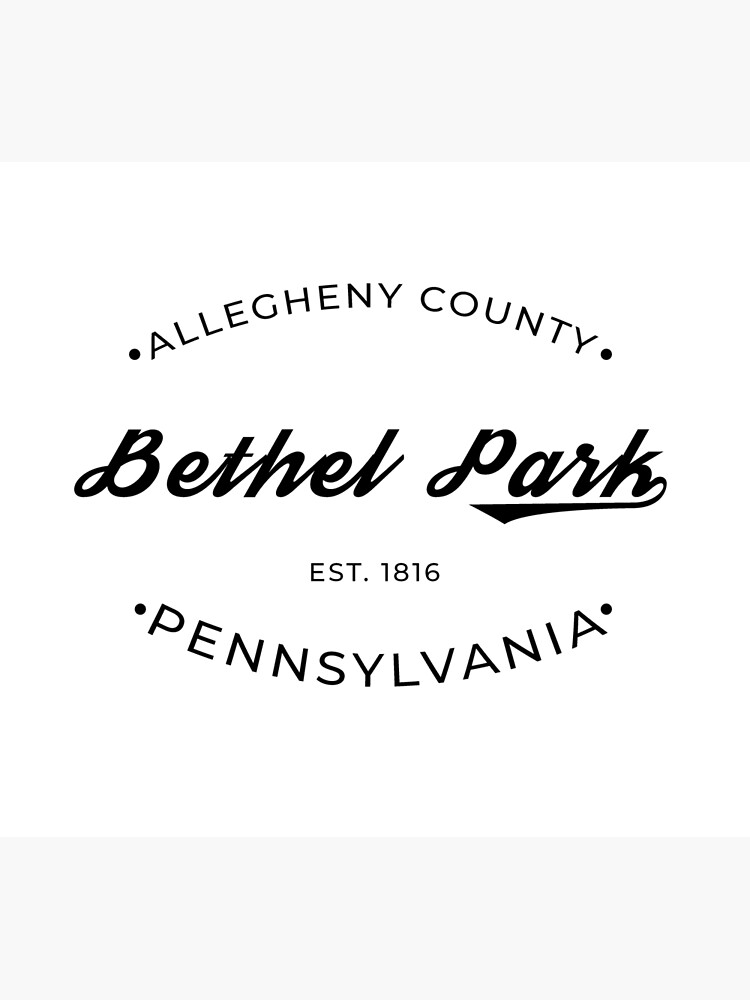 "Bethel Park PA Allegheny County Retro Logo" Photographic Print by PeerlessMerch Redbubble