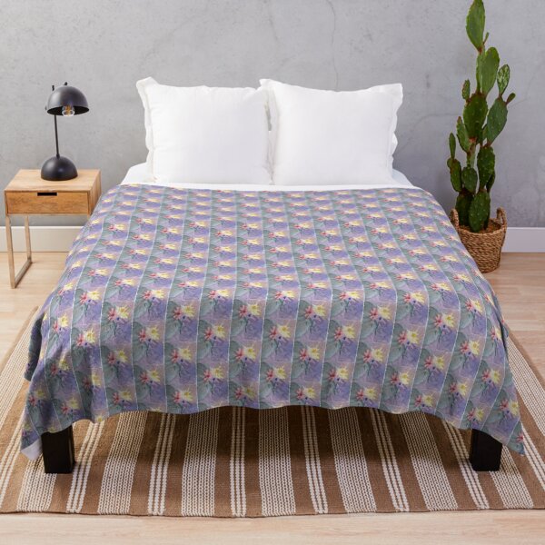 Happy Flower Throw Blanket