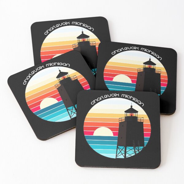 Item preview, Charlevoix Lighthouse Sunset designed and sold by Megan Noble.