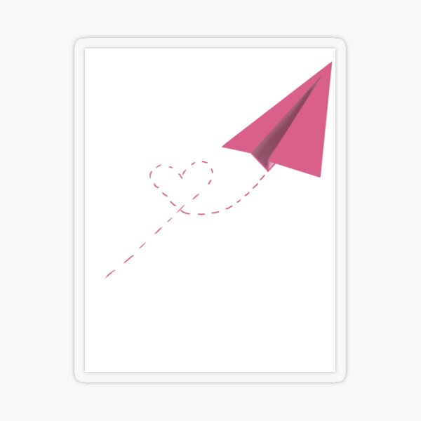 pink paper plane hat