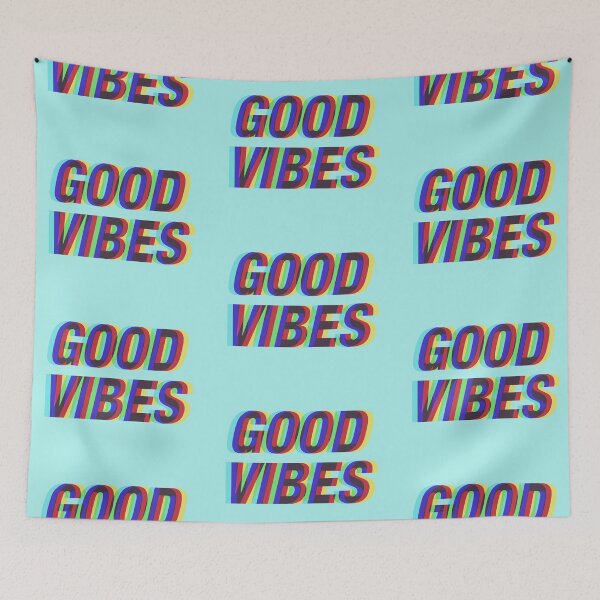 Item preview, Best Vibes Trippy Technicolor  designed and sold by peakednthe90s.