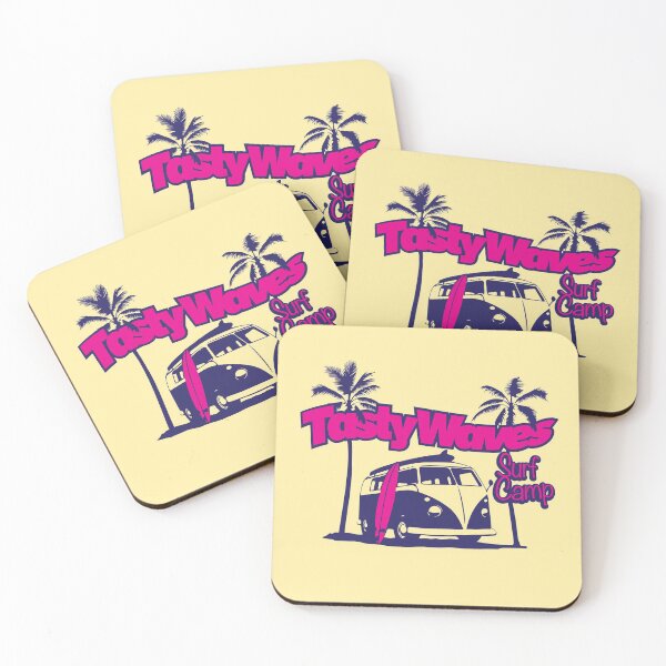 Item preview, Campamento de surf Tasty Waves designed and sold by GrumpyDog.