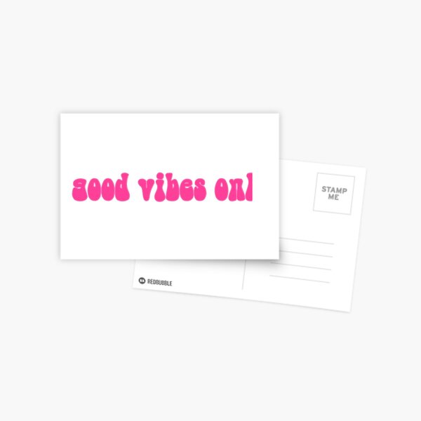 good vibes only vsco sticker Postcard