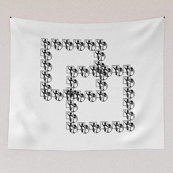 Item preview, LL Interlock BLK designed and sold by Square Dancing Gifts & Merchandise.