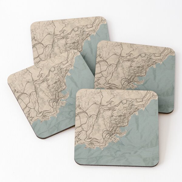 Item preview, Monaco Sepia Map designed and sold by CPTVDesign.