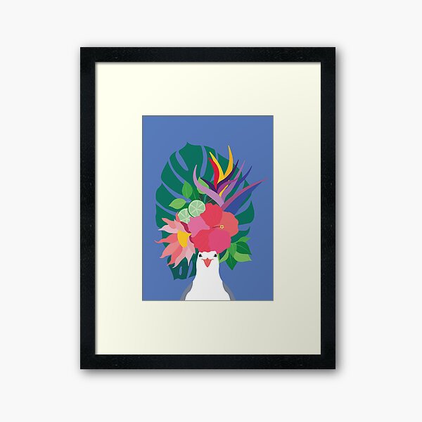 Tropical Seagull Framed Art Print